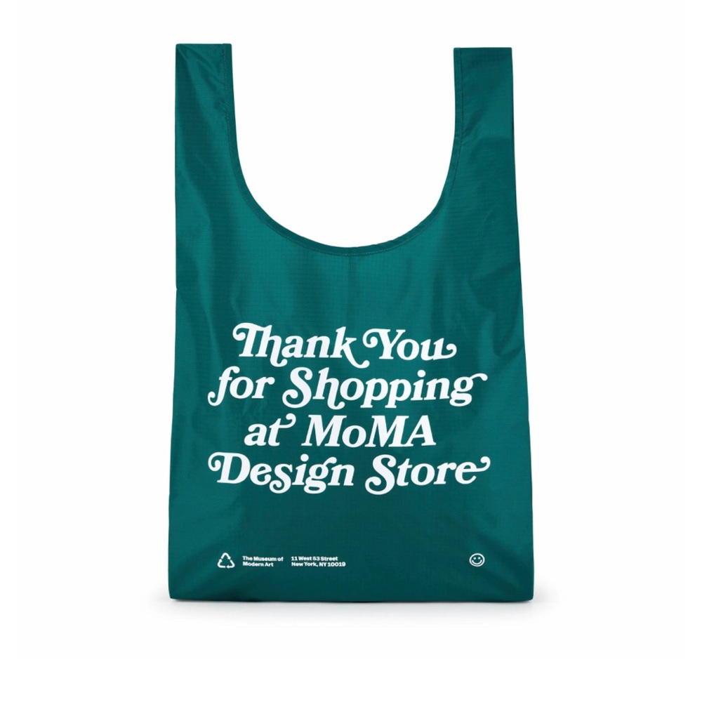 NWT BAGGU MoMA MALACHITE Standard Reusable Bag
